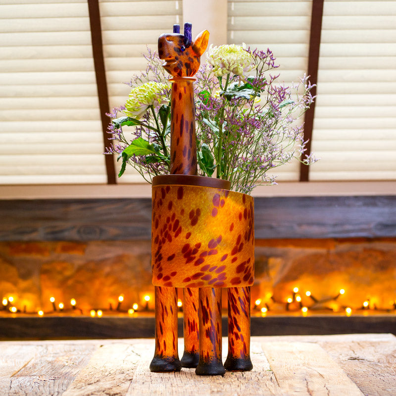 GIRAFFE - Vase, Vase, [Borowski Art Glass in Asia]