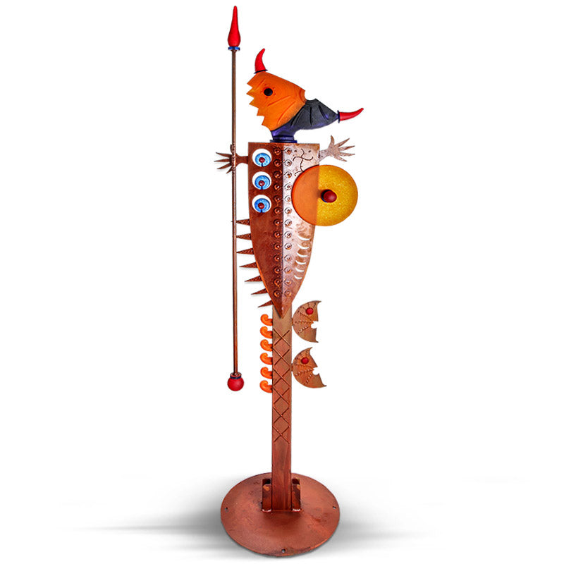 MASSAI MAN - Outdoor object, Outdoor sculpture, [Borowski Art Glass in Asia]