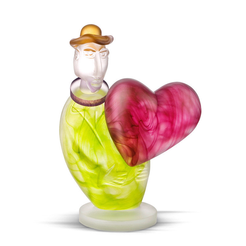 LOVE MESSENGER - Object by SJB, Art sculpture, [Borowski Art Glass in Asia]