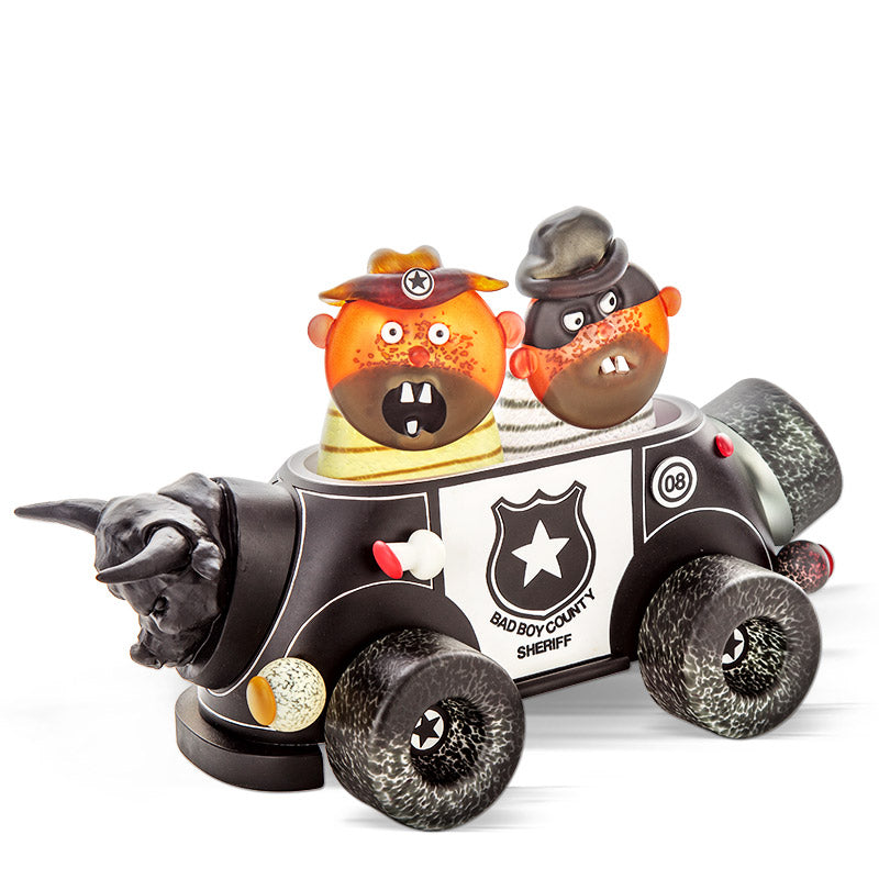 BAD BOY COUNTRY SHERIF - Masterwork by SJB, Masterpiece, [Borowski Art Glass in Asia]