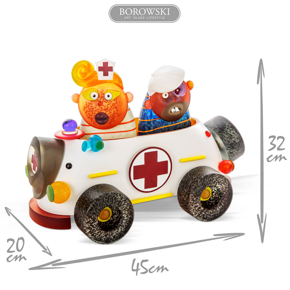 SOS AMBULANCE - Masterwork by SJB, Masterpiece, [Borowski Art Glass in Asia]