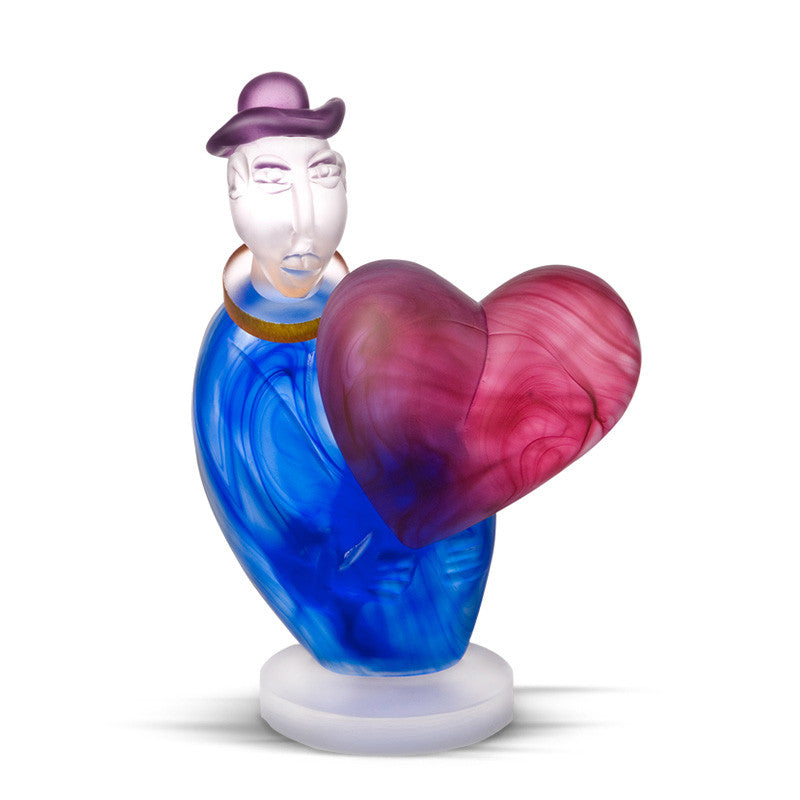 LOVE MESSENGER - Object by SJB, Art sculpture, [Borowski Art Glass in Asia]