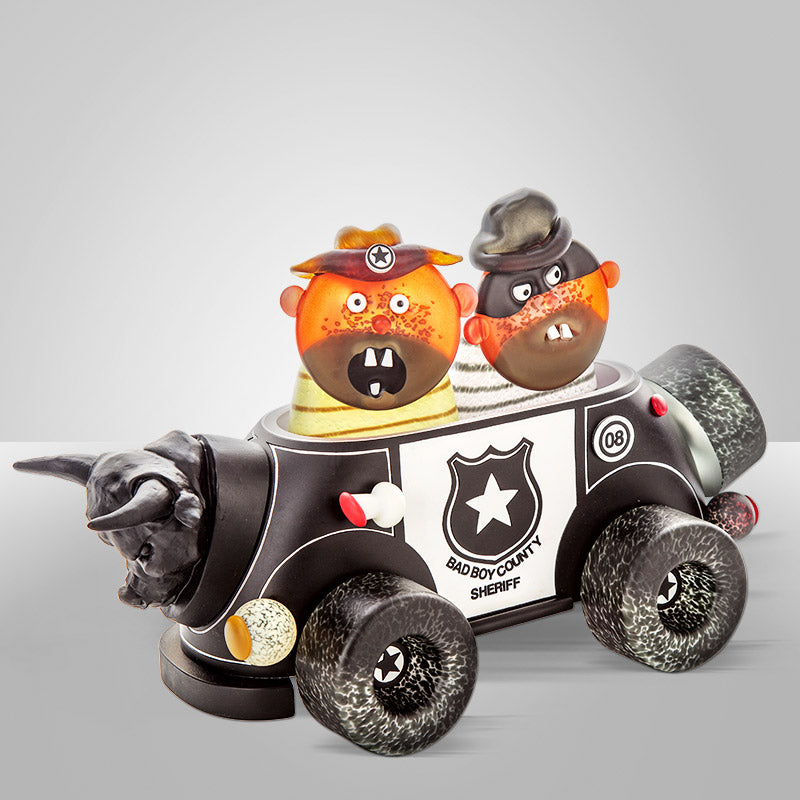 BAD BOY COUNTRY SHERIF - Masterwork by SJB, Masterpiece, [Borowski Art Glass in Asia]