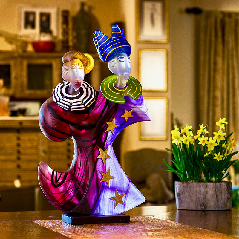 DANCERS - Object by SJB, Art sculpture, [Borowski Art Glass in Asia]