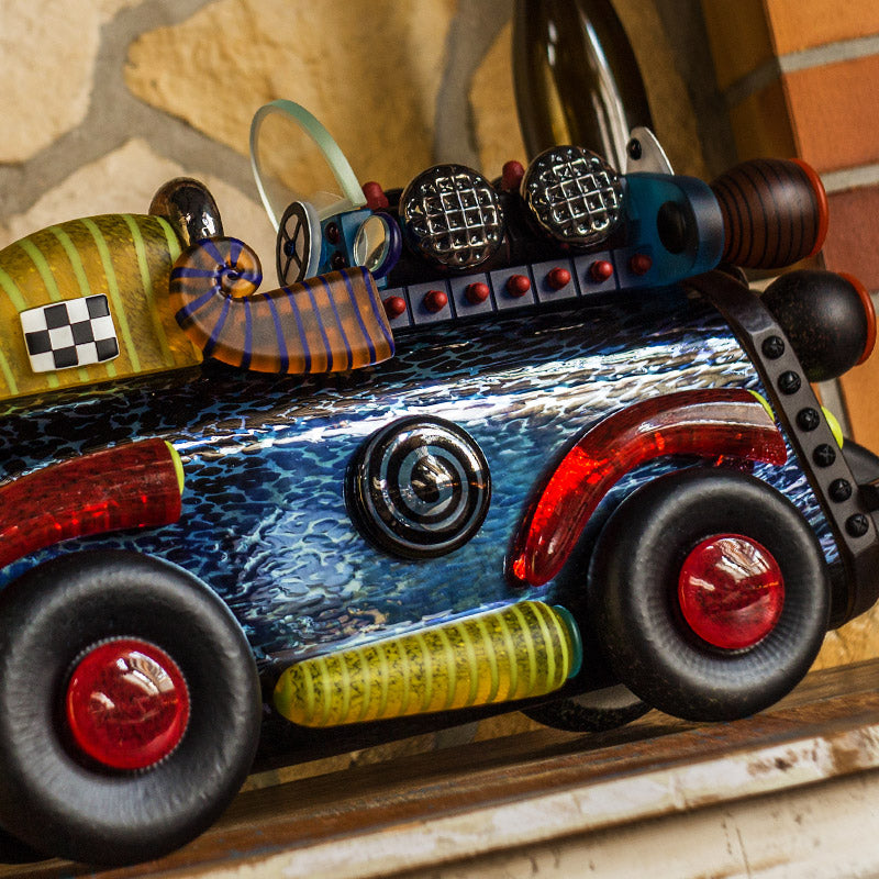 BLACK STAR - Masterwork by PB, Masterpiece, [Borowski Art Glass in Asia]