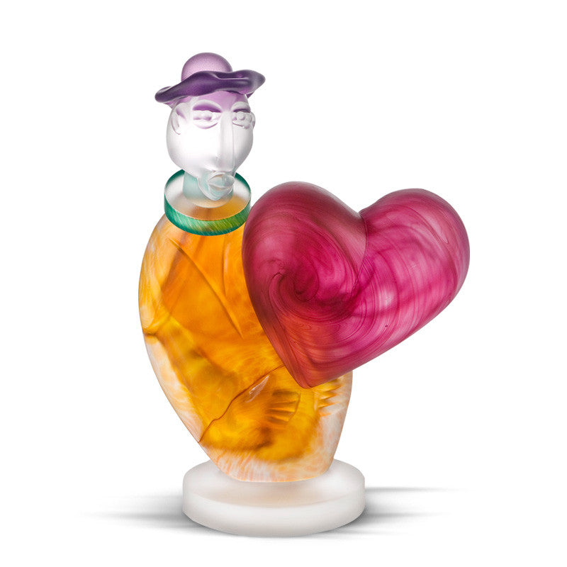 LOVE MESSENGER - Object by SJB, Art sculpture, [Borowski Art Glass in Asia]