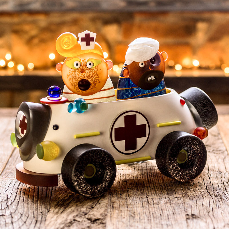 SOS AMBULANCE - Masterwork by SJB, Masterpiece, [Borowski Art Glass in Asia]