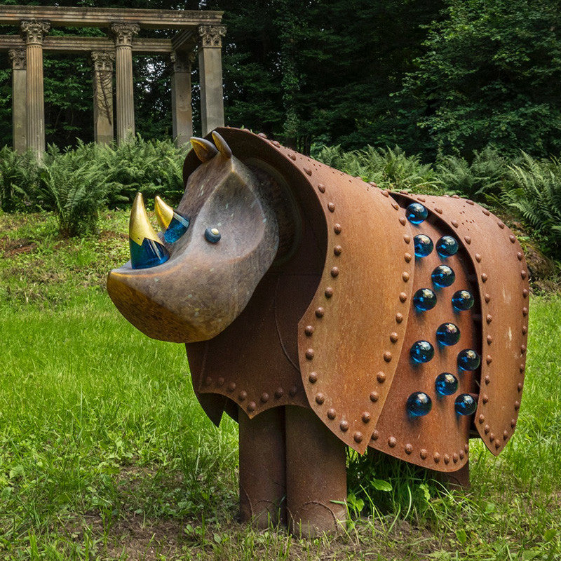 RHINO - Light object, Illuminated object, [Borowski Art Glass in Asia]