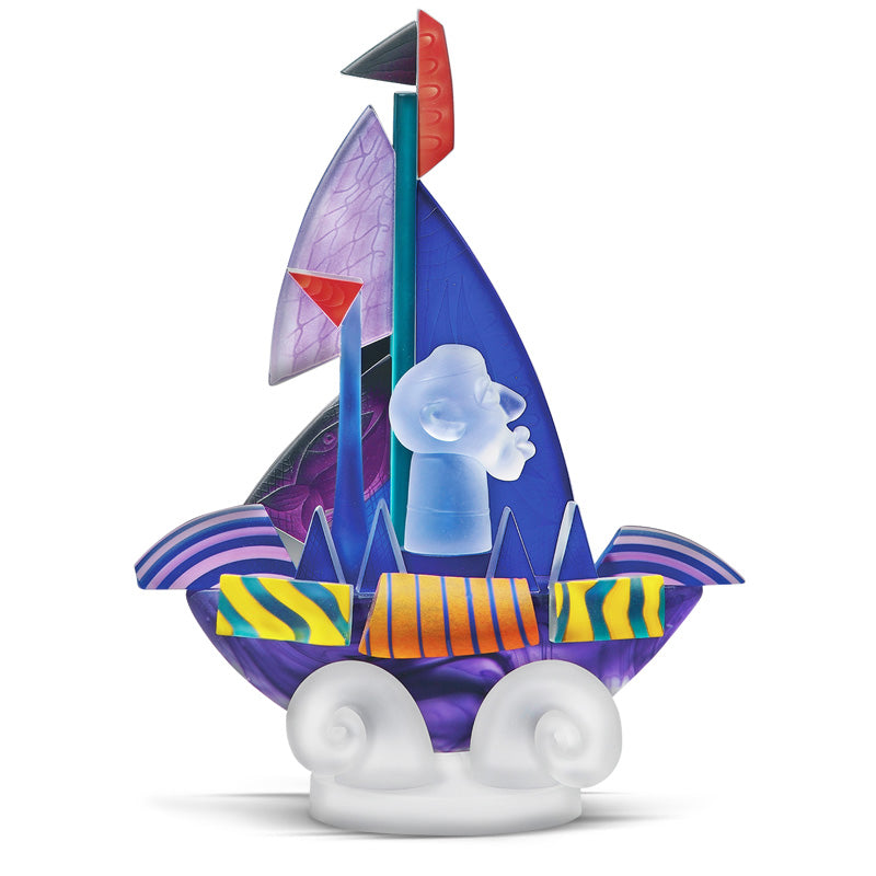 SAILOR - Object by PB, Art sculpture, [Borowski Art Glass in Asia]
