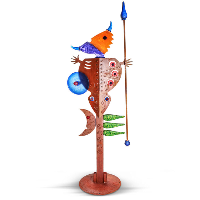MASSAI WOMAN - Outdoor object, Outdoor sculpture, [Borowski Art Glass in Asia]