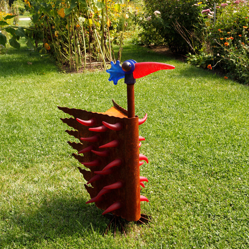 FIREBIRD SMALL - Outdoor object, Outdoor sculpture, [Borowski Art Glass in Asia]