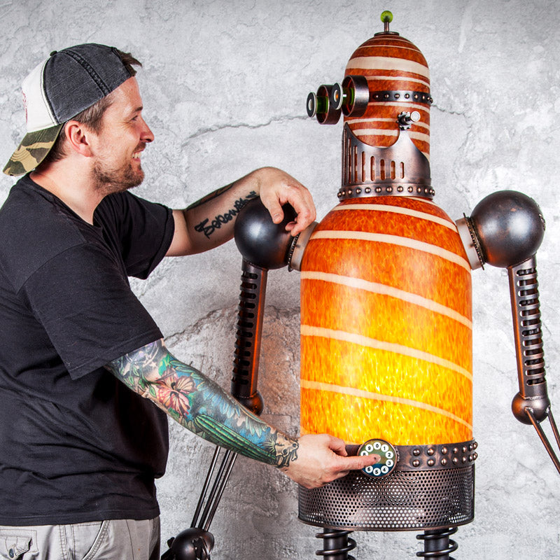 MECHANICAL DUDE - Masterwork by SJB, Masterpiece, [Borowski Art Glass in Asia]